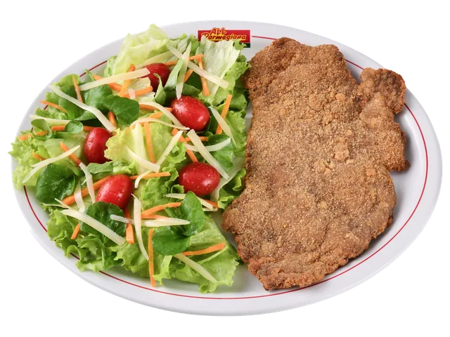 Mamma's Beef Milanesa, prato completo com acompanhamentos