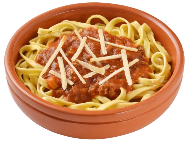Talharine All Bolonhesa, prato completo com acompanhamentos